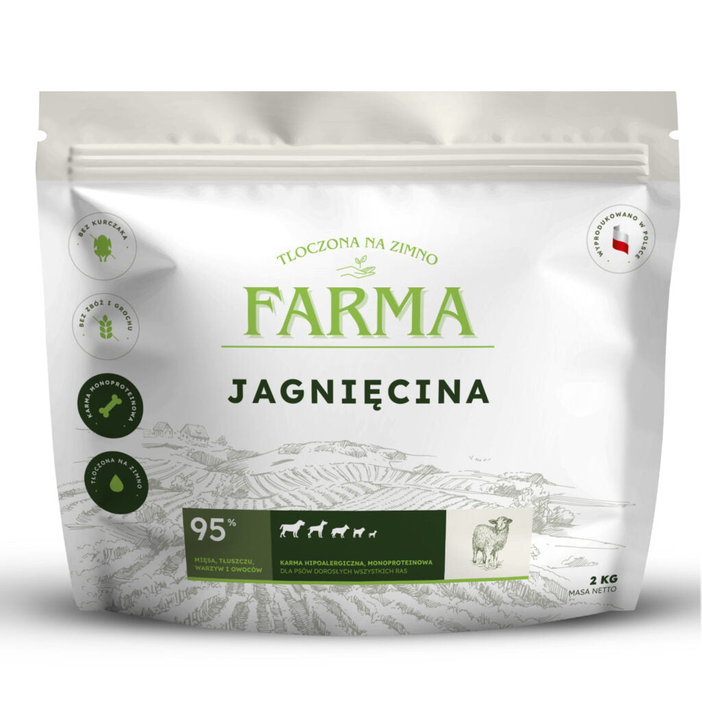 Farma Tłoczona na Zimno Jagnięciną 12kg